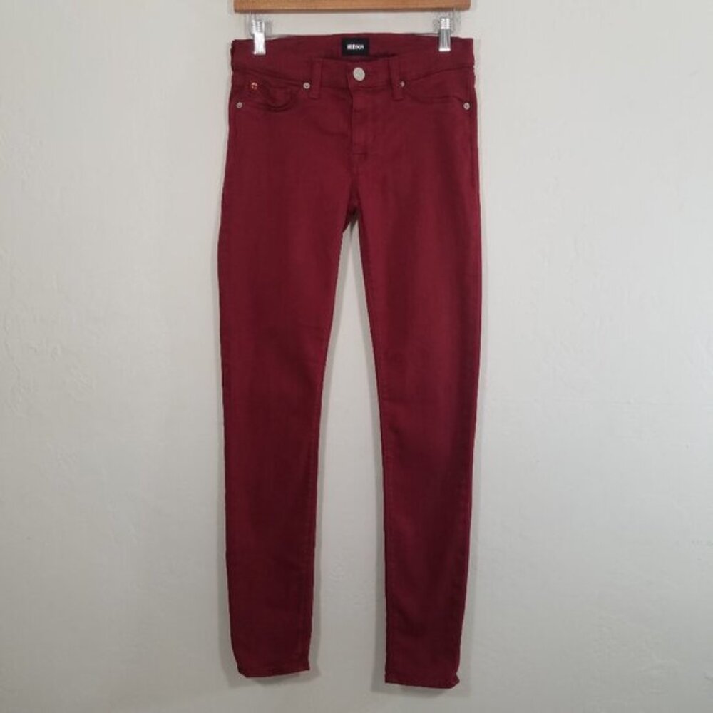 Hudson Jeans KRISTA Super Skinny Stretch Jeans Red Size 27